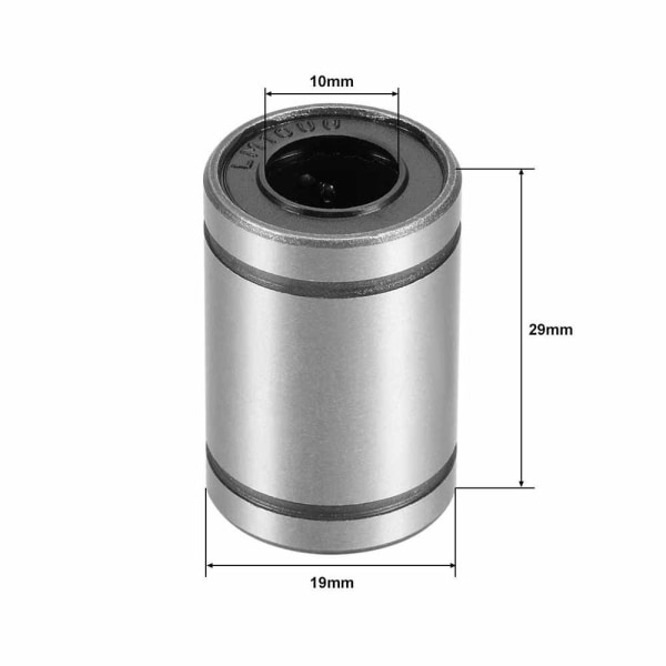 4 STK LM10UU Lineær Kulelager Stang Liner akseldeler Lineær