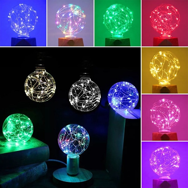 Scen Glödlampa Koppartråd Glödlampa GRÖN Green