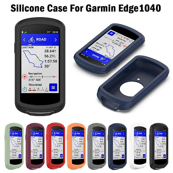 Silikonskyddsfodral för Garmin Edge 1040 Case black