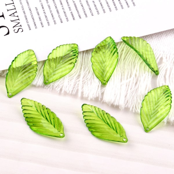 Akryl Leaf Beads Leaf Form Pendant Charms Maple Leaves Beads
