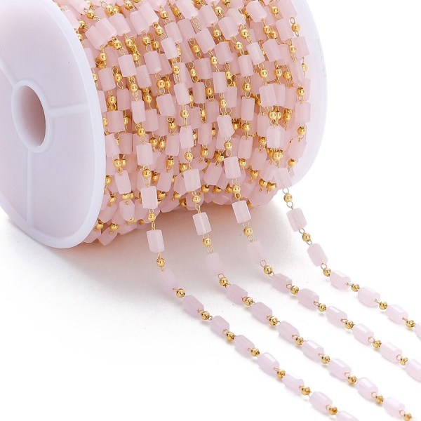 1 Meter Cube Beads Ketjut Helmiketju LÄPINÄKYVÄ transparent
