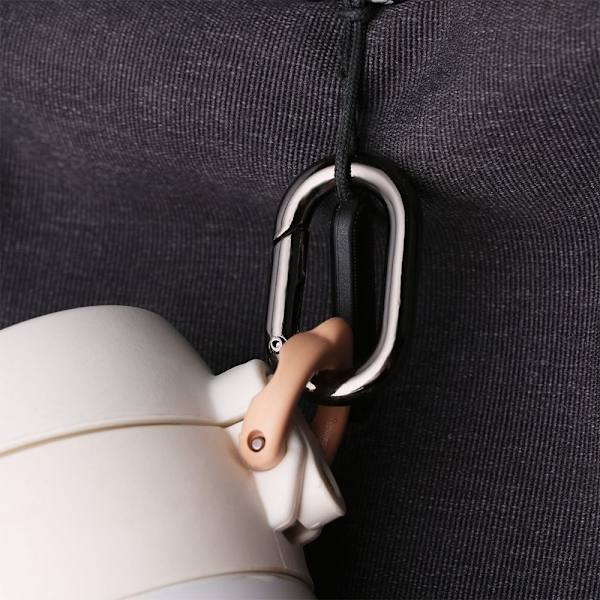 5 stk Fjeder Ovale Ringe Taske Bæltespænder SORT 40MM Black 40mm
