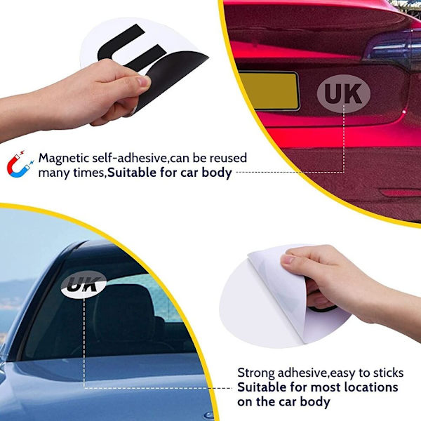 5 st Bildekaler Nummerskylt I I I