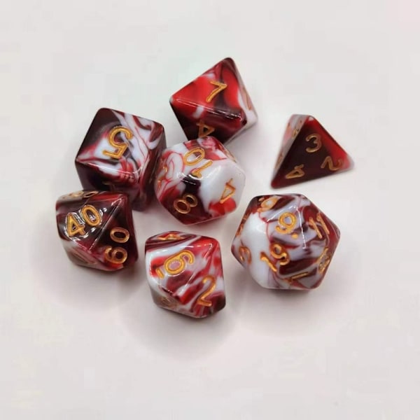 7 st/ set DND-tärningar Polyedriska tärningar STYLE 2 STYLE 2 Style 2