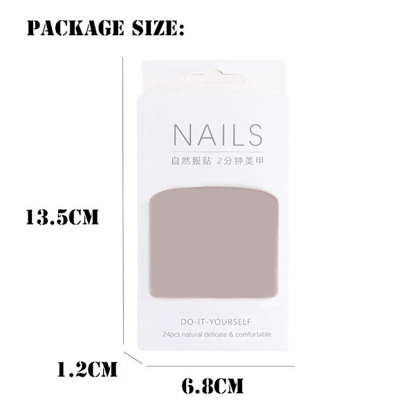 24stk False Nails Super Lang Stiletto JP2271