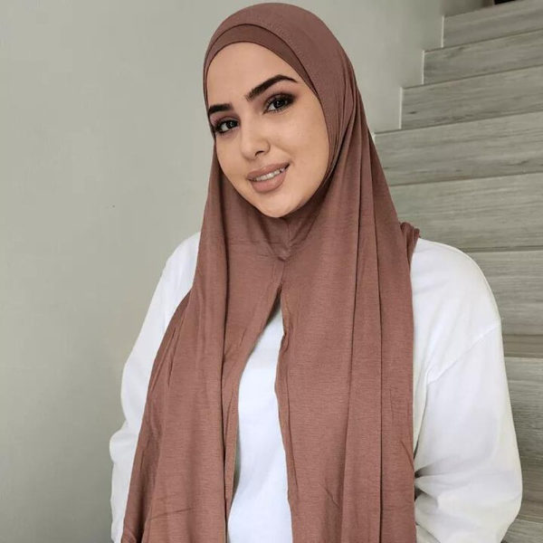 Lange muslimske tørklæder Hovedtørklæde LIGHT KHAKI LIGHT KHAKI light khaki