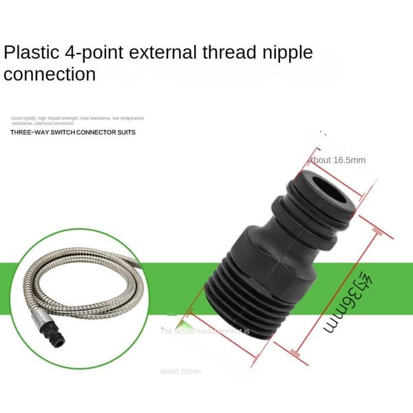 Gjenget tappadapter hageslangekobling