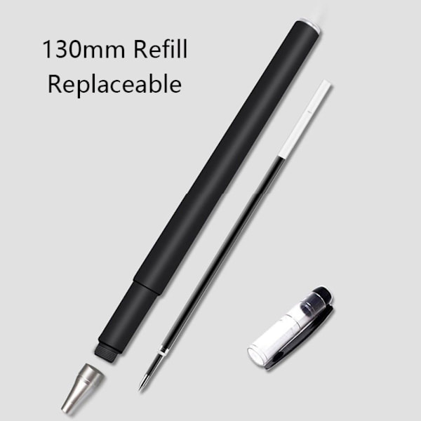 10STK Roller Pen Gel Pen 02-SORT BLÆK 02-SORT BLÆK 02-Black Ink