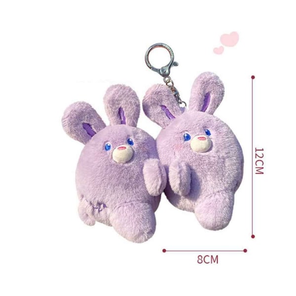 Rabbit Keychain Pehmolelu VILLA VASEMMALLE purple Left-Left