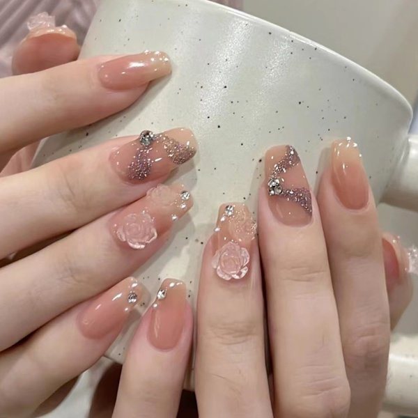 Kiste Fake Nails Ballerina False Nail 3 3 3