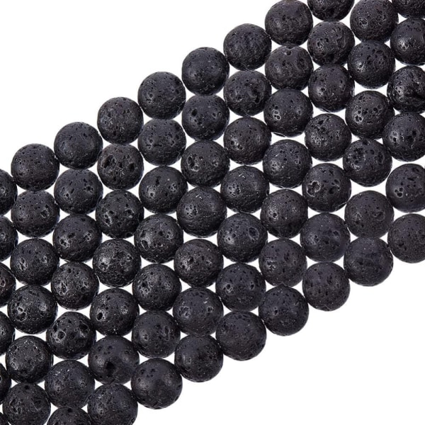 470 Stk Lava Perler Lava Stone Beads Chakra Bead