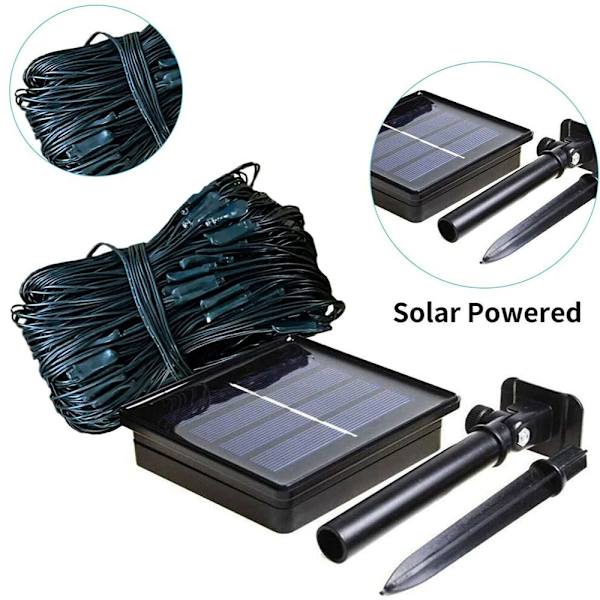 Solar Power LED String LED mesh MULTICOLOR 3MX2M multicolor 3Mx2M 204LED