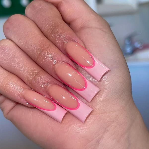 Fake Nails pitkät ranskalaiset 2 2 2