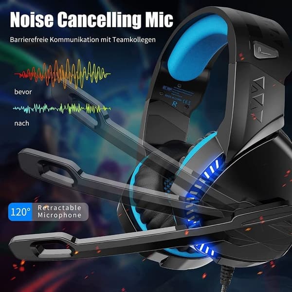 PS5 Gaming Headset Hörlurar med kabel