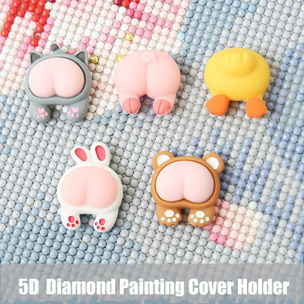 3st Diamond painting Cover Hållare Magnet Cover Minders GRÅ Grey