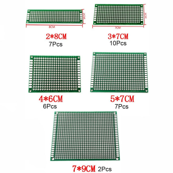 32 stk PCB Board Prototype Kit Printed Circuit Board