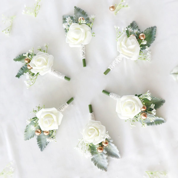 Corsage konstgjord handledsblomma CHAMPAGNE CHAMPAGNE Champagne