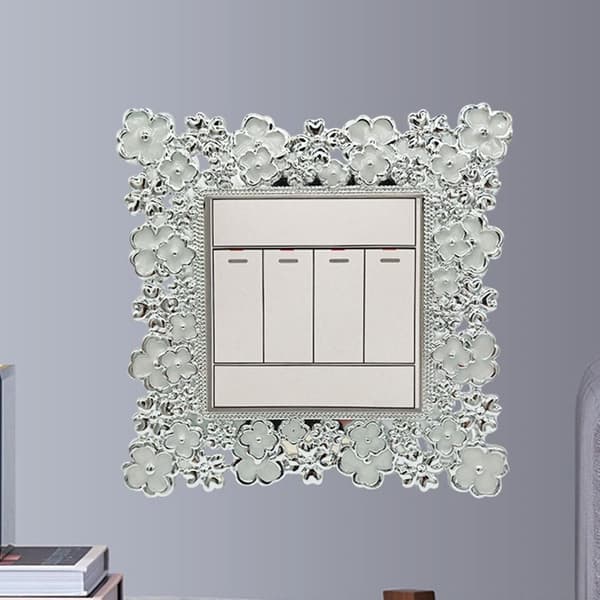 Valokytkimen cover Surround Socket Frame SILVER Silver