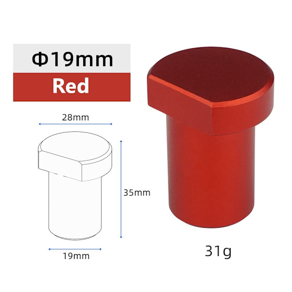 Arbetsbänk Pinn Broms Stop Bänk Hund RÖD 19MMALUMINIUM LEGERING Red 19MMAluminium Alloy-Aluminium Alloy