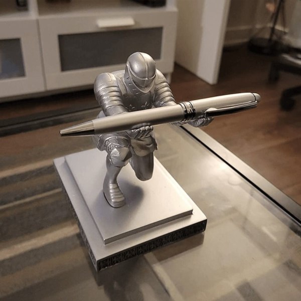 Knight kynäpidike patsas kynän organizer RAUTA Iron