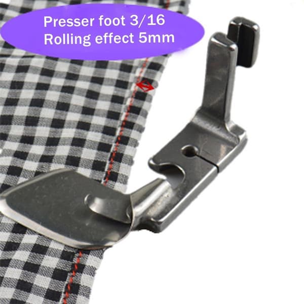 Böjd böjd pressarfot Böjd fållfot 5MM 5mm