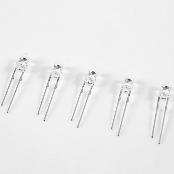 1000 stk LED lampeperler 3mm LED lysdiode