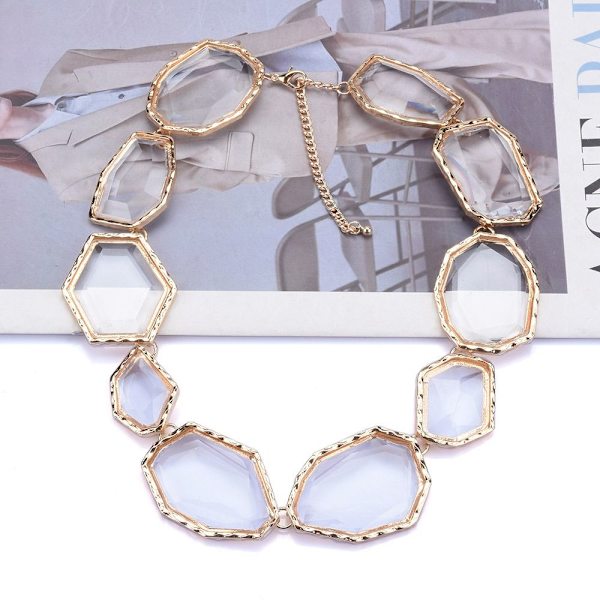 Geometrisk halskjede Choker MULTICOLOR A A Multicolor A-A