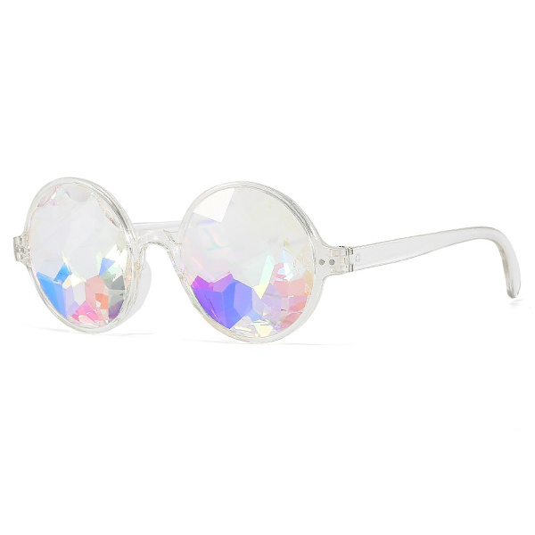 Kaleidoskop Briller Runde Solbriller TRANSPARENT