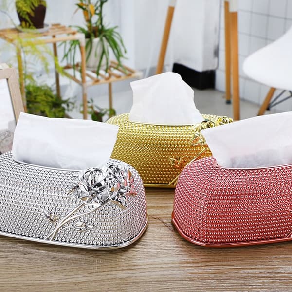 Tissue Box Serviettholder SØLV Silver