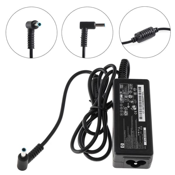 HP Laptop Oplader Adapter Strømforsyning Blå Spids