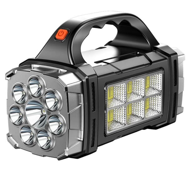 LED-lommelykt USB oppladbart lys SØLV silver