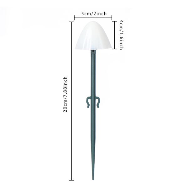 Solar Garden Lights Mushroom Fairy String Lights multicolor