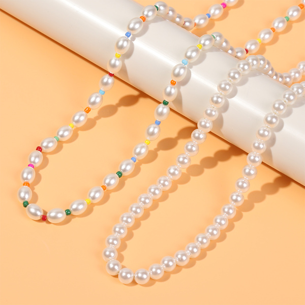 Fashion Pearl Chain Halsband Läsglasögon Halsband 1
