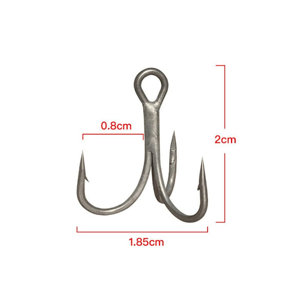 20 kpl / set Fishhooks High Carbon Steel 8 8 8