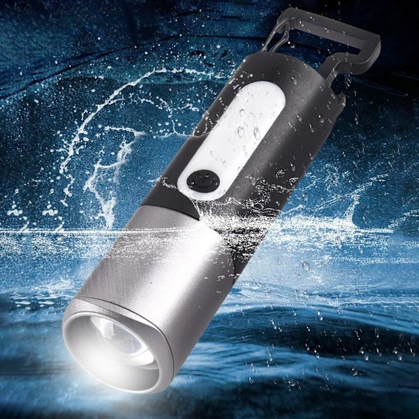 LED lommelygte Magnetisk fakkel Lanter Zoombare lommelygter