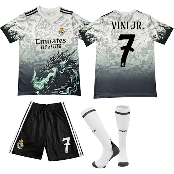 2025 Real Madrid Spesialutgave Fotballdrakt for Barn Vinicius Nr. 7 VINI JR 16