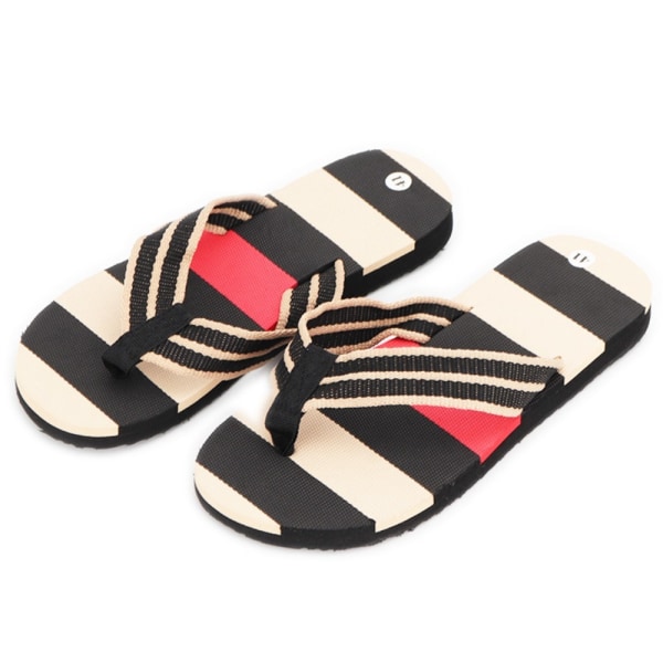 Mænd Hjemmesko Fritid Flip Flops SORT-44 SORT-44 Black-44