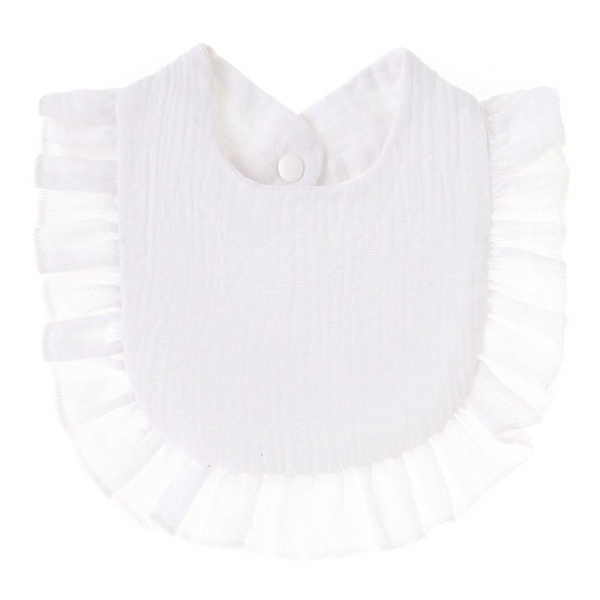 2ST Dreglande haklappar Baby LJUSROSA Light Pink