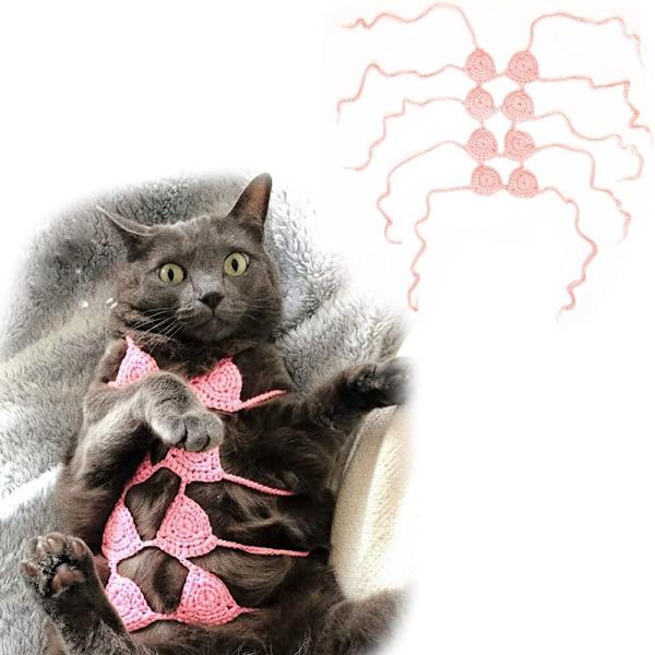 Pet Bikini Klær Pet Cat Bikini ROSA Pink