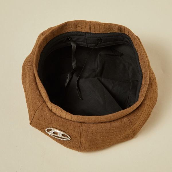 Baskerhatte fransk kasket CAMEL camel