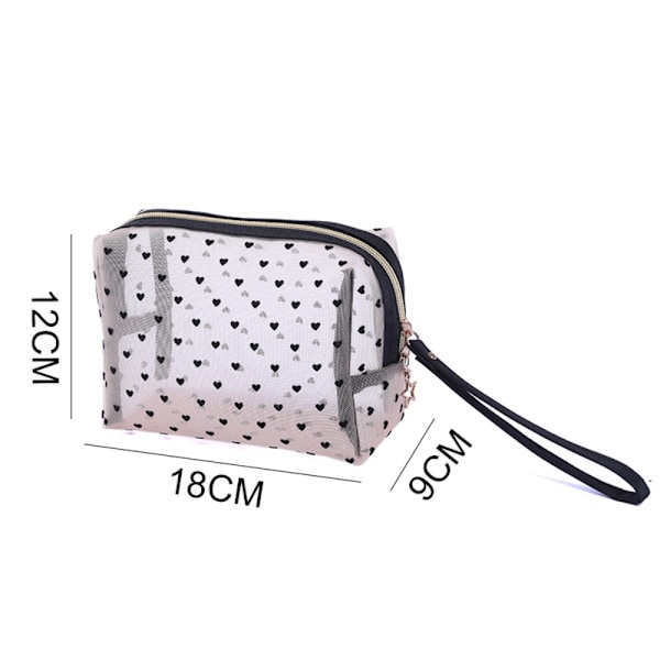 Mesh kosmetiktaske Makeuptaske TRANSPARENT C C Transparent C-C