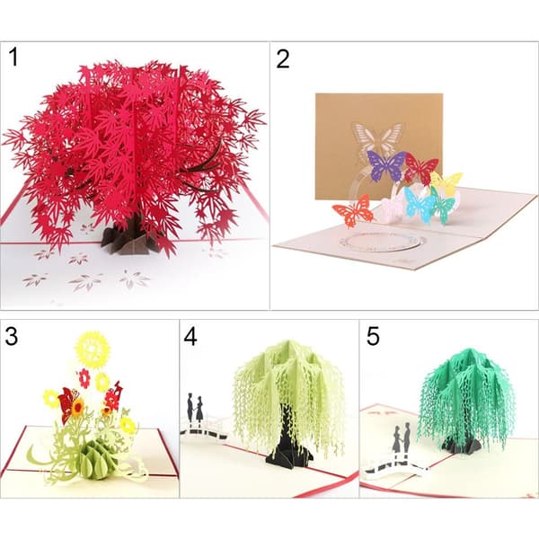 Red Maple Card Gratulasjonskort 3 3 3