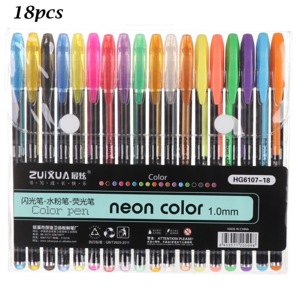 12/16/18/24/36/48st Gel Pens Set Marker Pen Pastell