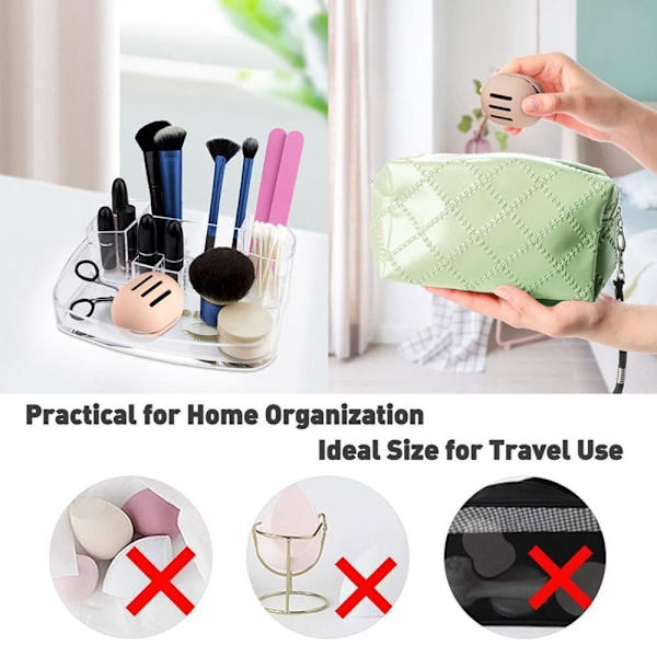 Makeup Beauty Sponge Case Makeup Box KHAKI Khaki