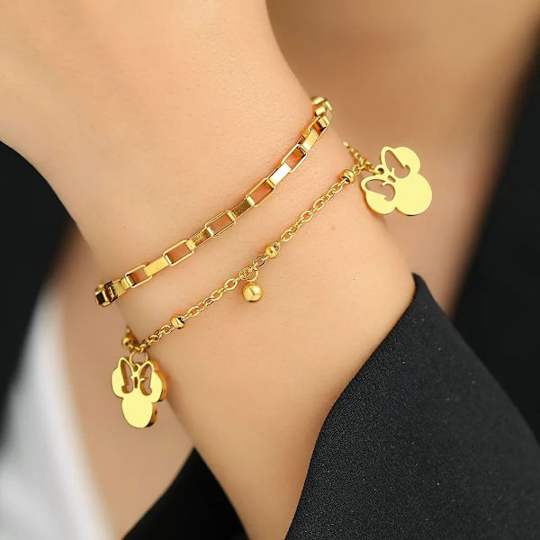 Armband Handled Smycken GULD Gold