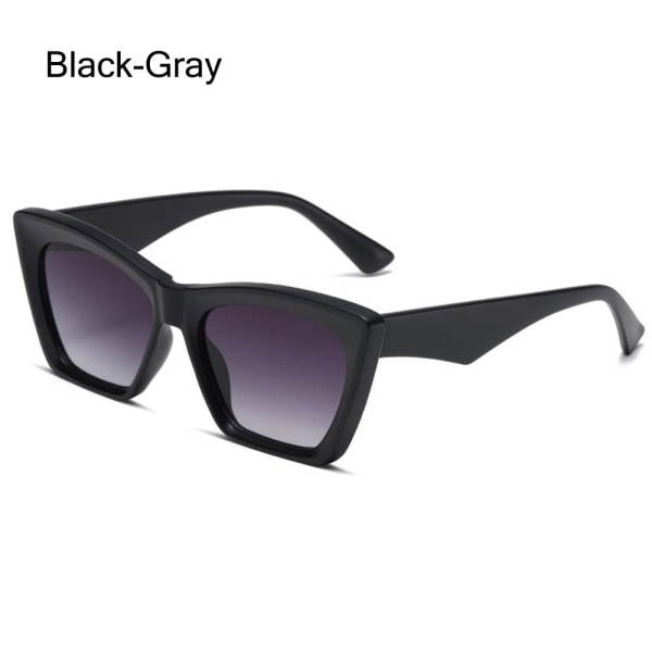 Dame Cateye solbriller Firkantede solbriller SORT-GRÅ Black-Gray