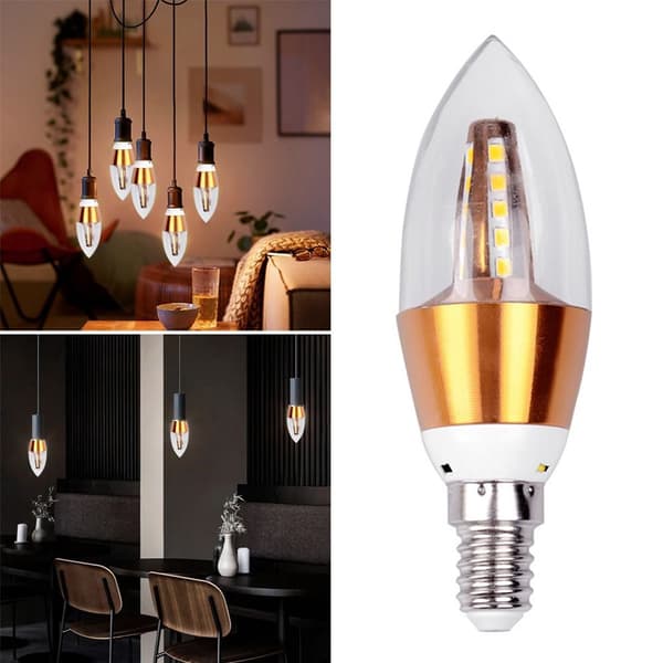 Nøgleord: Led Candle Pærer Energisparelampe E14-TIP HEAD E14-Tip Head