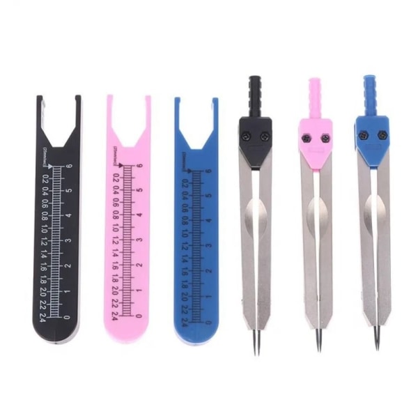 Drafting Divider Måleværktøj EKG Calipere BLÅ Blue