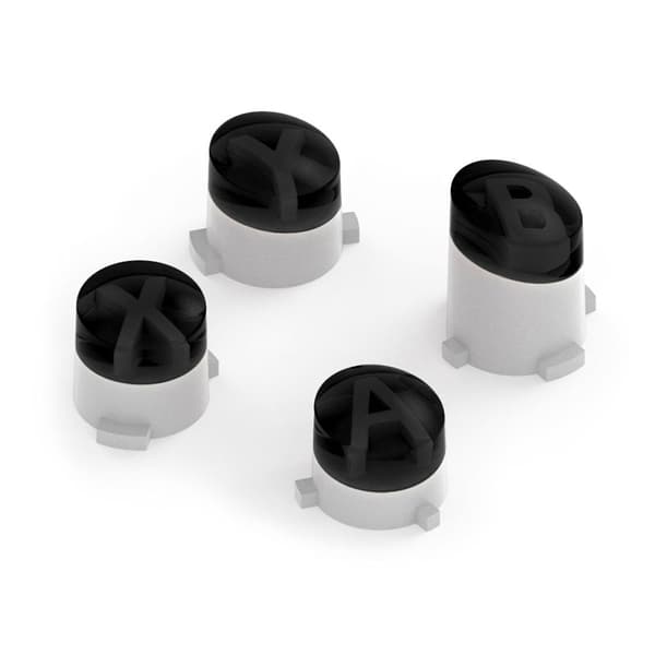 Abxy-knappkontrollknapper SVART black