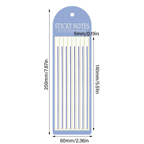 5 påse Sticky Notes Index Memo Pad GUL GUL Yellow